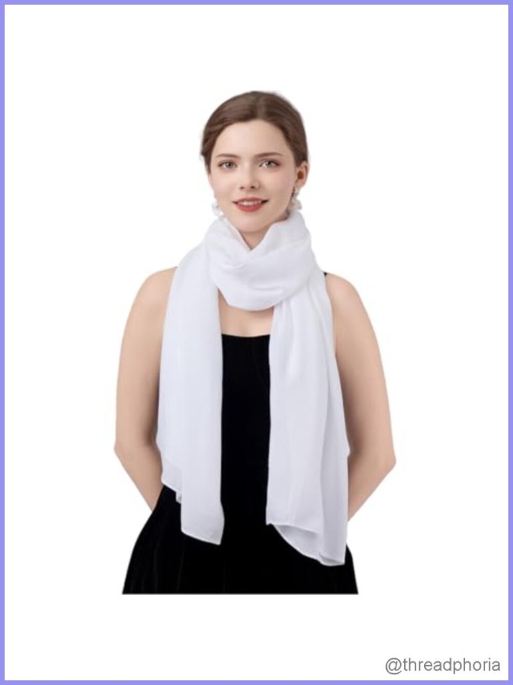 Women's Cotton Blend Scarf Vintage Light Soft Shawl Wrap
